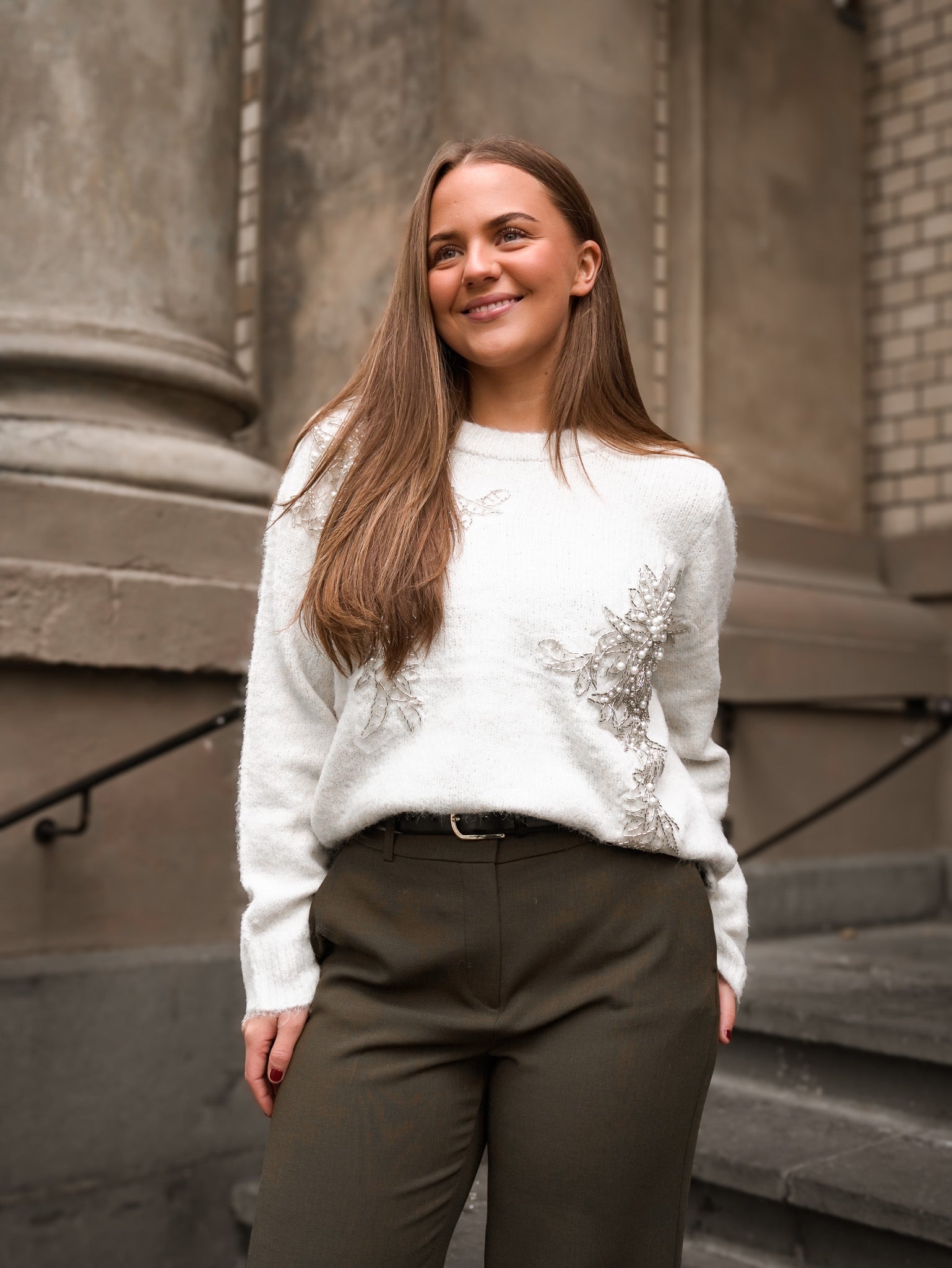 OBJMELEA Pullover - Birch